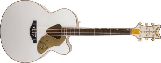 G5022CWFE Rancher Falcon Jumbo Acoustic/Electric Guitar - White