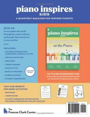Piano Inspires Kids, Vol.1 (2023-2024) - Blickenstaff - Book
