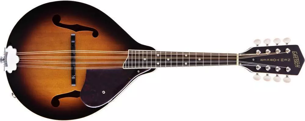 G9320 New Yorker Deluxe Mandolin w/Dark Walnut Stain Back and Sides - 3-Color Sunburst