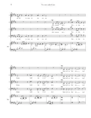No One Asked Me - Hawley - Choral Octavo - SATB Accomapnied