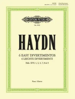 C.F. Peters Corporation - 6 Easy Divertimenti (Sonatas) - Haydn/Martienssen - Piano - Book