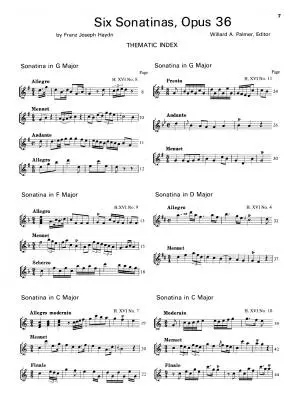 6 Sonatinas - Haydn - Piano - Book