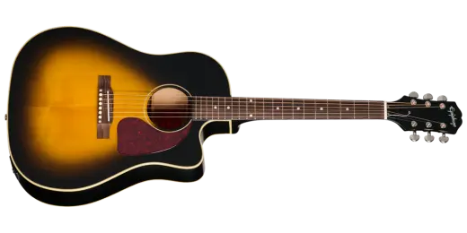 Epiphone - J-45 Standard EC Acoustic/Electric Guitar with Gigbag - Vintage Burst