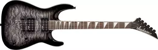 JS32TQ Dinky Arch Top Electric Guitar - Quilted Maple Transparent Black