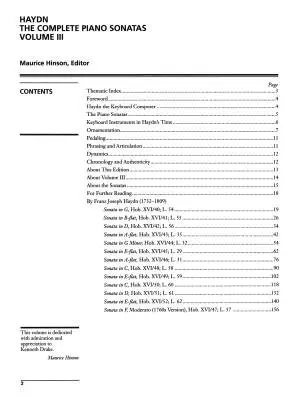 The Complete Piano Sonatas, Volume 3 - Haydn/Hinson - Piano - Book