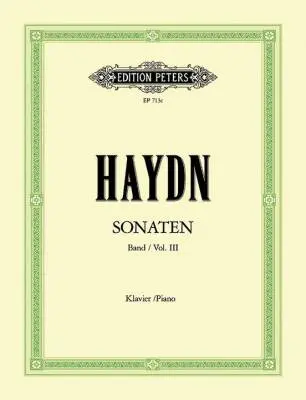 C.F. Peters Corporation - Piano Sonatas Vol. 3 - Haydn/Martienssen - Piano - Book