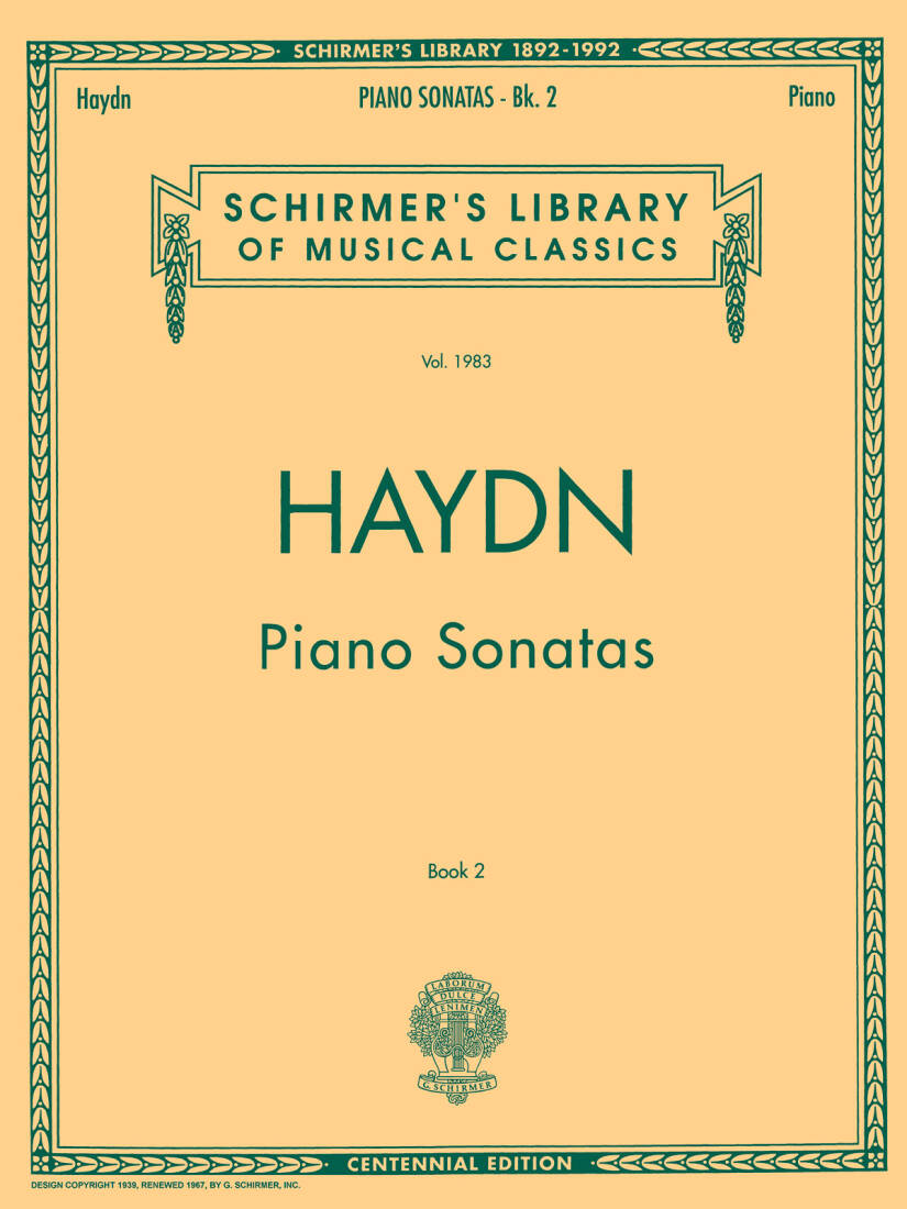 Piano Sonatas, Book 2 - Haydn - Piano - Book