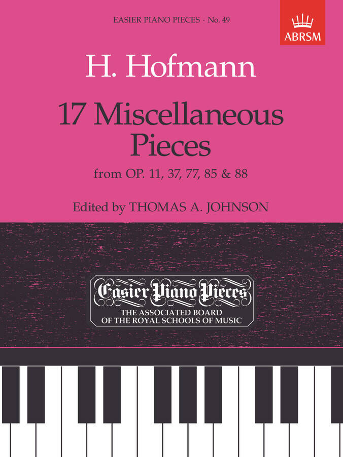 17 Miscellaneous Pieces - Hofmann - Piano - Book