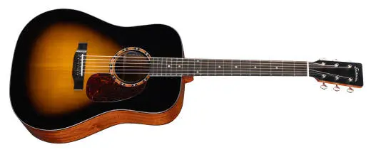 Eastman Guitars - E2D Deluxe Dreadnought Acoustic/Electric Guitar with Gigbag - Sunburst