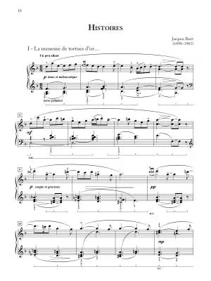 Histoires - Ibert/Roberts - Piano - Book
