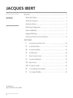 Histoires - Ibert/Roberts - Piano - Book