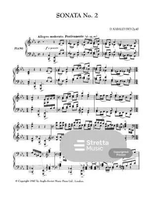 Piano Sonatas - Kabalevsky - Piano - Book