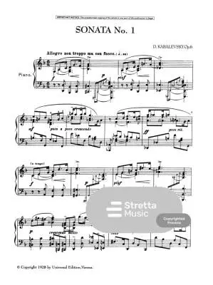 Piano Sonatas - Kabalevsky - Piano - Book