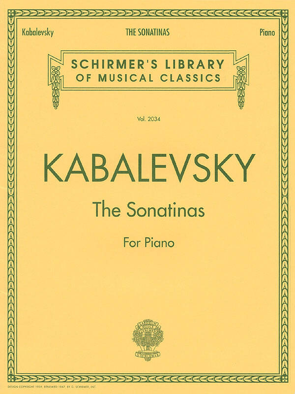 The Sonatinas - Kabalevsky - Piano - Book