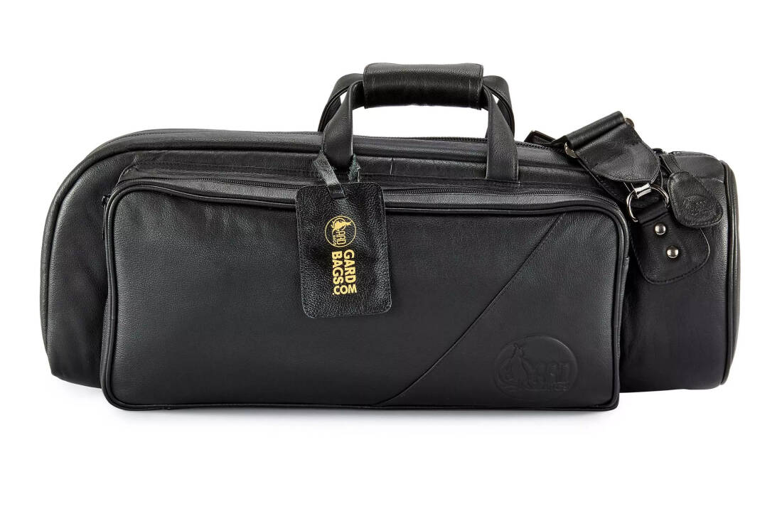 Leather Trumpet Gig Bag - Black
