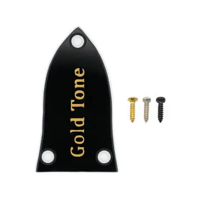 Gold Tone - Triangle Truss Rod Cover - Chrome Screws