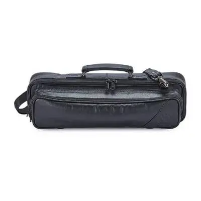 Gard Bags - Leather Flute and Piccolo Combination Case Cover - Black