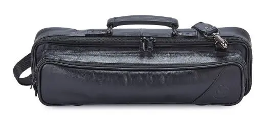 Gard Bags - Leather Flute and Piccolo Combination Case Cover - Black