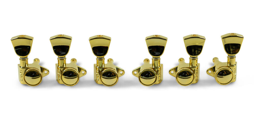 3 Per Side Roto-Grip Locking Rotomatics - Gold with Keystone Buttons