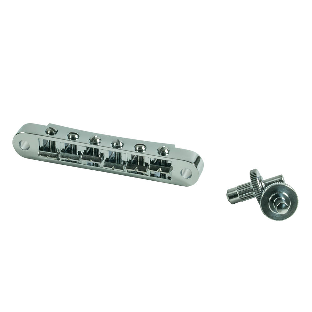 USA Replacement Zinc Nashville Tune-O-Matic Bridge - Chrome