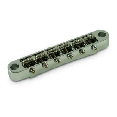 WD Music - Nashville Tune-O-Matic Bridge with Roller Saddles - Chrome