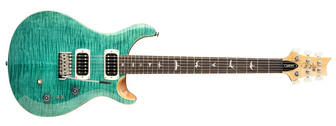 SE Custom 24-08 Electric Guitar with Gig Bag - Turquoise