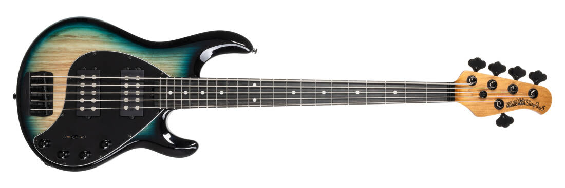 StingRay Special 5 HH 5-String Bass Guitar with Case - Mean Blue Burst