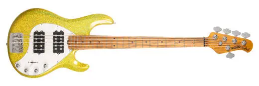 Ernie Ball Music Man - StingRay Special 5 HH 5-String Bass Guitar with Case - Yellow Brick Road