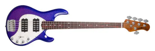 StingRay Special 5 HH 5-String Bass Guitar with Case - Violet Sparkle Burst