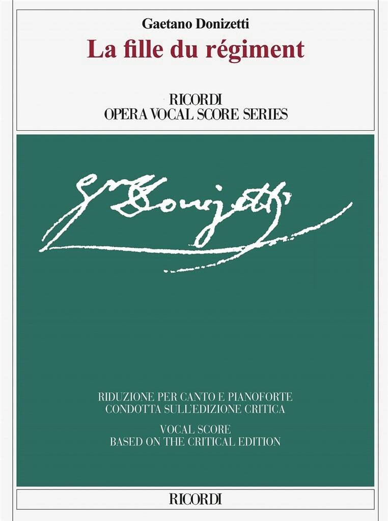 La Fille du Regiment - Donizetti/Toscani - Vocal Score