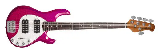 StingRay Special 5 HH 5-String Bass Guitar with Case - Soda Pink Sparkle