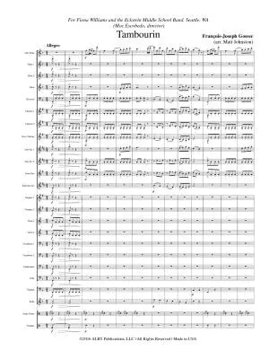 Tambourin - Gossec/Johnston - Concert Band/Flute - Gr. 2
