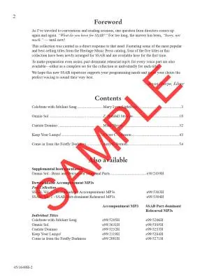 SSAB, Volume 1 - SAB Accompanied - Book