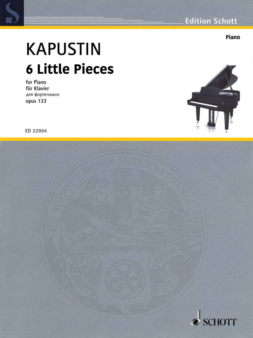 6 Little Pieces, Op. 133 - Kapustin - Piano - Book