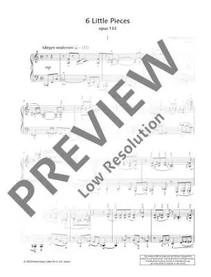 6 Little Pieces, Op. 133 - Kapustin - Piano - Book