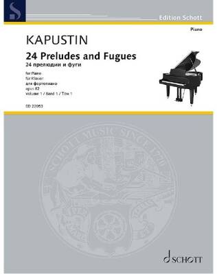 24 Preludes and Fugues Op. 82, Volume 1 - Kapustin - Piano - Book