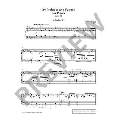 24 Preludes and Fugues Op. 82, Volume 2 - Kapustin - Piano - Book