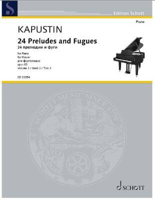 24 Preludes and Fugues Op. 82, Volume 2 - Kapustin - Piano - Book