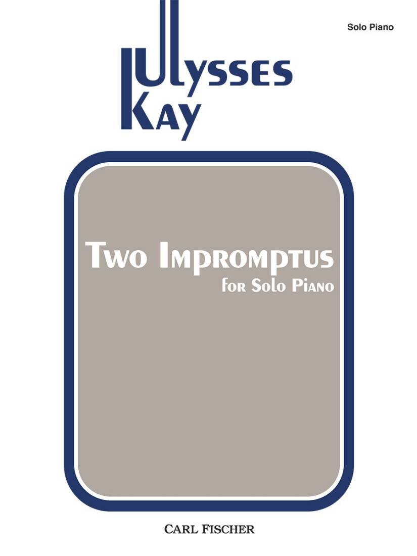 Two Impromptus - Kay - Piano - Book