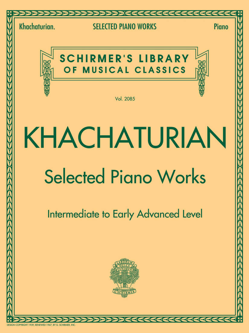 Selected Piano Works - Khachaturian - Piano - Book