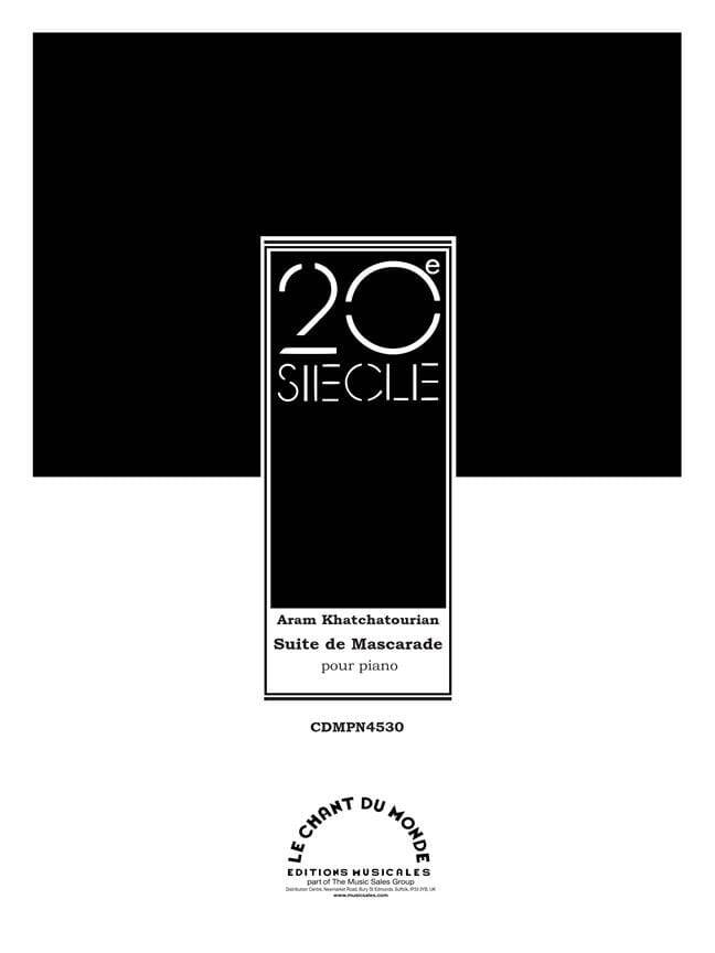 Suite de Mascarade (Masquerade) - Khachaturian - Piano - Book