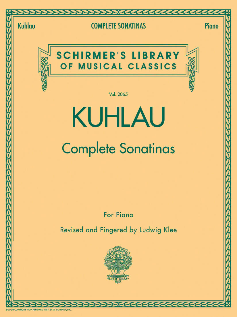 Complete Sonatinas - Kuhlau/Klee - Piano - Book
