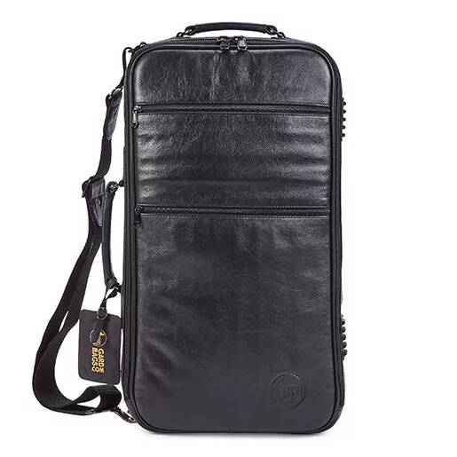 Compact Triple Trumpet Gig Bag - Black Leather