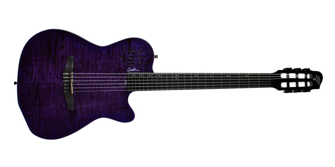 Limited Edition ACS Steve Stevens Signature 25th Anniversary Acoustic/Electric Guitar with Hardshell Case - Purple