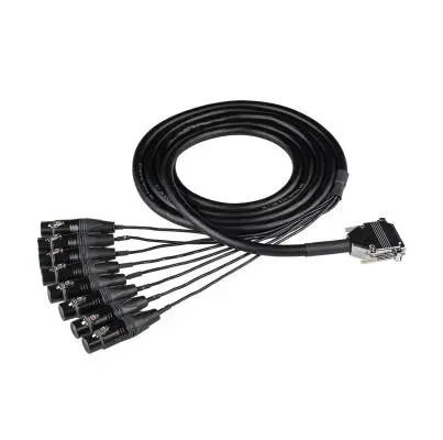 Hosa - Edge 8-Channel Analog Snake DB25 to Neutrik XLR3F - 4 Metre