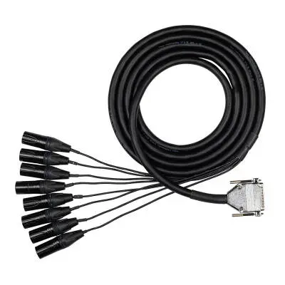 Hosa - Edge 8-Channel Analog Snake DB25 to Neutrik XLR3M - 4 Metre