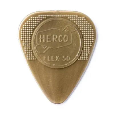 Herco - Flex 50 Nylon Flat Picks, Medium (12)