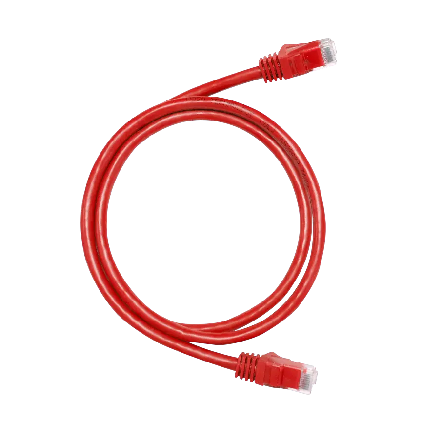 24 AWG Cat6 Ethernet Cable RJ45 to Same - 3\' (10 Pack), Red