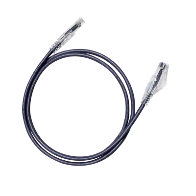 Hosa - 24 AWG Slim Cat6 Ethernet Cable RJ45 to Same - 5 (10 Pack), Black