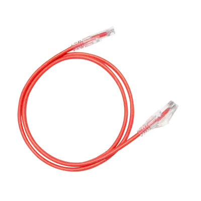 Hosa - 24 AWG Slim Cat6 Ethernet Cable RJ45 to Same - 5 (10 Pack), Red